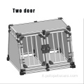 Trasportino a doppia porta in metallo da viaggio per cani da viaggio per cani gabbia per animali domestici
